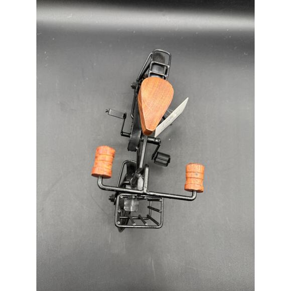 Mainstays Bike Retro Large Bicycle Black Wooden Seat and Handles 11.5" - Picture 3 of 6